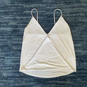 Shine star white spaghetti strap blouse